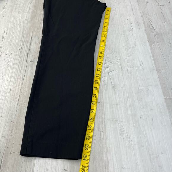Harve Benard Black Pull On Stretchy Straight Leg Work Dress Pants 10 - Picture 9 of 10